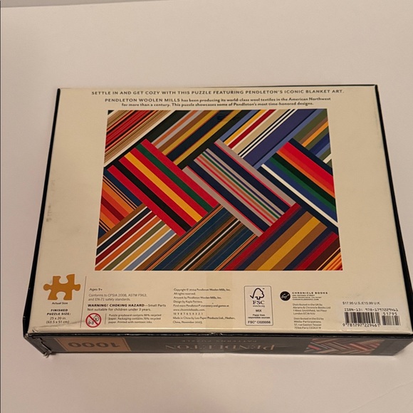 Pendleton Multicolor Striped Patterns Puzzle - Picture 5 of 5
